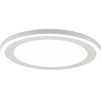 LED Plafondlamp - Plafondverlichting - Trion Coman - 24.5W - Natuurlijk Wit 4000K - Rond - Mat Wit - Kunststof