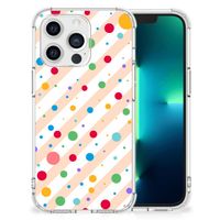 Apple iPhone 13 Pro Doorzichtige Silicone Hoesje Dots