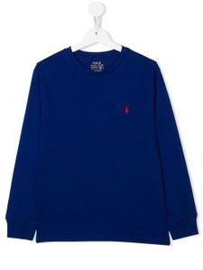 Ralph Lauren Kids t-shirt à logo brodé - Bleu