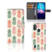 Bookcase Moto E6s Book Cover Ananas