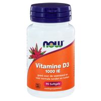 NOW Vitamine D3 1000IE (90 softgels) - thumbnail