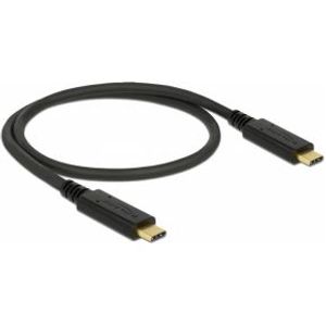 Delock 83042 USB 3.1 Gen 2 (10 Gbps) kabel Type-C naar Type-C 0,5 m PD 3 A E-Marker