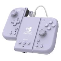 Hori Split Pad Compact Attachment Set (Violetto Lavanda) Ergonomische controller voor de draagbare modus met bekabelde adapter voor Nintendo Switch/OLED - Officieel gelicentieerd product van Nintendo