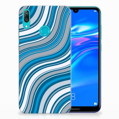 Huawei Y7 2019 TPU bumper Waves Blue