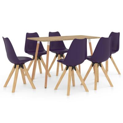 vidaXL 7-delige Eethoek lila vidaXL 7-delige Eethoek lila