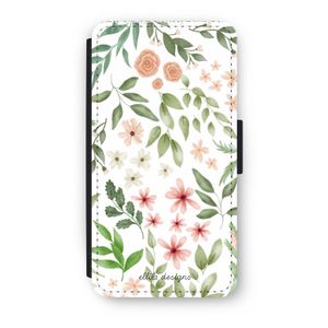 Botanical sweet flower heaven: iPhone X Flip Hoesje