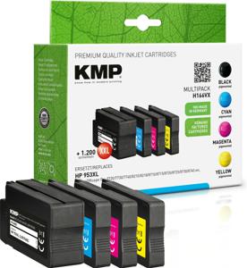 KMP Inktcartridge vervangt HP 953XL Compatibel Combipack Zwart, Cyaan, Magenta, Geel H166VX 1747,4005