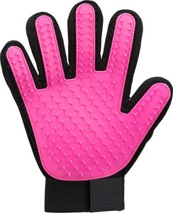 Trixie Trixie vachtverzorgingshandschoen mesh-materiaal / tpr roze / zwart