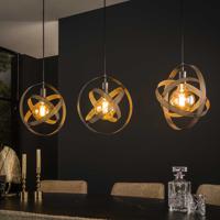 LifestyleFurn Hanglamp Brando 3-lamps - Artic Zwart - thumbnail