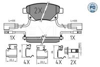 Remblokkenset, schijfrem 0252448617PD - thumbnail