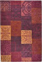 Rood Geel Vloerkleed Patchwork Silvan 2188