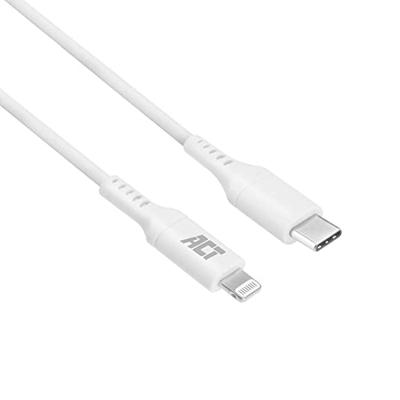 ACT USB C naar Lightning Kabel, MFI Gecertificeerde Lightning Kabel, iPhone USBC naar Lightning Kabel 2 meter - AC3015