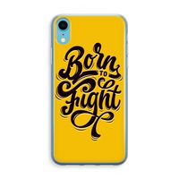 Born to Fight: iPhone XR Transparant Hoesje - thumbnail