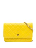 CHANEL Pre-Owned portefeuille CC à bride en chaîne (2000-2023) - Jaune