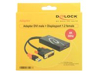 DeLOCK 0.3m, DVI 24+1 + USB-A/Displayport 20p 0,3 m DVI-D + USB HDMI Zwart - thumbnail