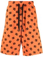 Dolce & Gabbana pantalon de jogging à motif monogrammé - Orange