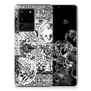 Silicone Back Case Samsung Galaxy S20 Ultra Skulls Angel