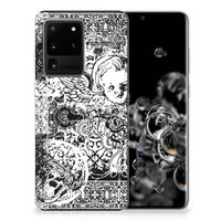 Silicone Back Case Samsung Galaxy S20 Ultra Skulls Angel - thumbnail