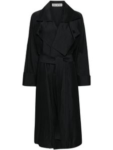 Issey Miyake manteau long Shaped Membrane - Noir