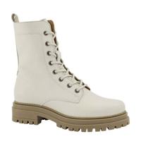 Oxmox leren veterboots off white