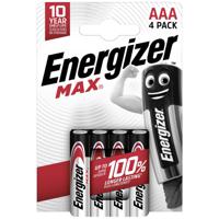 Energizer Max AAA batterij (potlood) Alkaline 1.5 V 4 stuk(s)