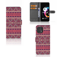 Motorola Edge 20 Lite Telefoon Hoesje Aztec Paars