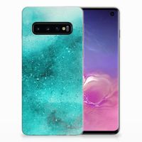 Hoesje maken Samsung Galaxy S10 Painting Blue