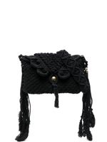 ISABEL MARANT sac porté épaule à franges - Noir - thumbnail