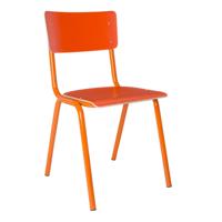 Zuiver eetkamerstoel Back to School Hout oranje 83 x 43 x 47
