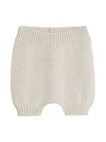 Brunello Cucinelli Kids short en coton - Tons neutres