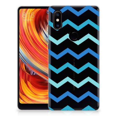 Xiaomi Mi Mix 2s TPU bumper Zigzag Blauw