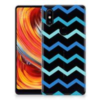 Xiaomi Mi Mix 2s TPU bumper Zigzag Blauw