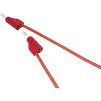 VOLTCRAFT MSB-100 Meetsnoer 4mm-stekker 4mm-stekker 1.00 m Rood 1 stuk(s)