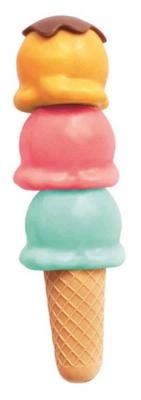 Moses markeerstiften Be happy ijsbollen junior oranje 3 delig