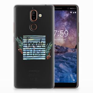 Nokia 7 Plus Telefoonhoesje met Naam Boho Beach