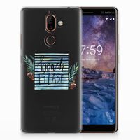 Nokia 7 Plus Telefoonhoesje met Naam Boho Beach