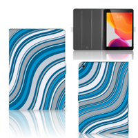 iPad 10.2 2019 | iPad 10.2 2020 | 10.2 2021 Tablet Hoes Waves Blue - thumbnail