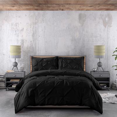 Zensation Lovely Pintuck - Zwart Lits-jumeaux (240 x 200/220 cm + 2 kussenslopen)