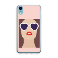 Red lips: iPhone XR Transparant Hoesje - thumbnail