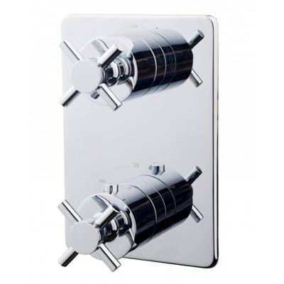 Wiesbaden Cross afbouwdeel therm 2 weg, chroom Wiesbaden Cross afbouwdeel therm 2 weg, chroom