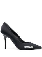 Love Moschino escarpins à logo imprimé - Noir