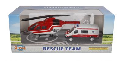2 Play ambulanceset diecast 2 delig