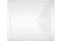 Foldersys Documententas, meervoudig geperforeerd, DIN A4, PP, verticaal, verpakking van 10, transparant