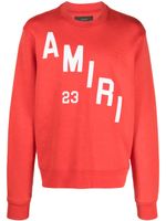 AMIRI sweat à logo imprimé - Rouge