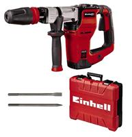 Einhell Breekhamer TE-DH 12 (1050 W, 12 J, SDSmax-gereedschapshouder, trillingsgedempte handgreep, flexibel verstelbare extra handgreep, 4 m rubberen kabel, incl. Spitse- platte beitels, incl. e-box)