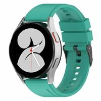 By Qubix - Compatible met Garmin Forerunner 55/245 / 645 - Siliconen gesp bandje - Turquoise - Compatible Garmin bandje - Bandbreedte: 20mm