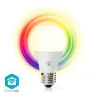 Nedis WIFILRC10E27 Smartlife Multicolour Lamp Wi-fi E27 806 Lm 9 W Rgb / Warm To Cool White Android™ / Ios Peer