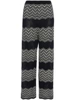 ERES Sugar chevron-pattern wide trousers - Noir - thumbnail