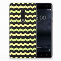 Nokia 5 TPU bumper Waves Yellow - thumbnail