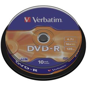 Verbatim 43523 DVD-R disc 4.7 GB 10 stuk(s) Spindel